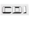 Generico Stile auto distintivo CDI cromato in ABS 3D compatibile con accessori auto E270 E280 S400 E220(Convex Chrome)