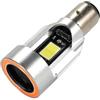 XDSGFGTJC 1PC 12V-80V Angel Eye 30W H4 LED faro moto BA20D HS1 H6 Scooter moto faro lampadina DRL accessories(BA20D red)