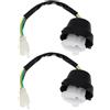 YINETTECH 2 adattatori BA20D per lampadine per fari moto, compatibili con modelli REX RS 400 450 500