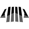 XPZBTV Listelli Decorativi per Finestrini per Nissan Qashqai 2008-2015, Rifiniture Cromate per Auto