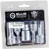 IGP IL GOMMISTA PROFESSIONISTA Kit 4 BULLONI ANTIFURTO Ruote M12 x 1.25 X 24 Chiave 17 & 19 X Cerchi in Lega compatibili con Alfa Mito Giulietta Lancia YPSILON Delta MUSA Opel Corsa Crossland