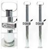Wiltec Piede stabilizzatore per rimorchio Carrello appendice 2 pz. 700 mm x Ø 48 mm con morsa di Supporto
