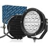 A2ZWORLD Faro Led Fuoristrada, Rotondo Diametro 6'', Faro da 70W 7000LM + Luce DRL Bianco 10W 1000LM, 12V 24V IP67 6000K, Omologato E-Mark