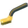 ALLWAY Spazzola spelafili in ottone, sottile, in metallo, giallo