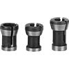 Culnflun Adattatore per mandrino in acciaio ad alta velocità, pinza per la lavorazione del legno da 3 pezzi, raccordo per fresatura da 6 mm 6,35 mm 8 mm per rifilatura per incision