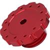 Hamwesh Adattatore per Volante, Adattatore per Volante CNC in Alluminio, Sim Racing con Installazione Semplice per Base Servo TX T300 T500 TS PC TS XW T GT (rosso)