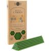 Danilovo Candele in cera d'api 50 pezzi (Verde) - Candele ortodosse preghiera, rituali, decorazione tavola - Senza fuliggine, senza gocce, stoppino cotone (Altezza 18,5 cm)