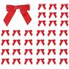 PATIKIL 50Pz Fiocchi Decorativi con Lacci Spirale 3.5 Fiocchetti per Bomboniere Mini Nastro di Raso per Fai da Te Decorazioni Regali Bottiglie Champagne Matrimoni Natale, Rosso