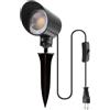 da LIGHT Faretto LED con interruttore, 6 W, 600 lm, faretto da parete 3000 K, bianco caldo, con cavo da 1,5 m, orientabile, 230 V, IP20, per corridoio, immagine, ingresso, piante