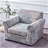 AQIGR Copridivano con Schienali Separati E Cuscini Seduta, 1 Posto Copridivano Antiscivolo con Fascia Elastica, Elasticizzato Decorazione del Soggiorno Prova di Graffio Copridivano (Color : #30)