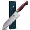 SANMEIHO Coltello da Cucina Santoku 18 cm - Acciaio Giapponese 10Cr15MoV a 5 Strati