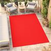 TAPISO Mono Tappeto da Esterno Rosso a Tinta Unita Resistente alle Intemperie per Patio Balcone Terrazza e Giardino Facile da Pulire UV Oeko Tex Certificato 80 x 150 cm