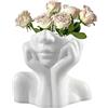 Rianpesn Corpo Vasi | Vaso Viso in Ceramica a Forma di Donna | Testa Artistica Unica, Ornamenti Bohémien per Decorazioni Femministe per la Casa