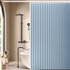 DSSHENGDS Tenda da Doccia a Fisarmonica Pieghevole Magnetica Anti-Spruzzi, Tenda divisoria per casa, Hotel, Bagno-Sky Blue- 100x200cm