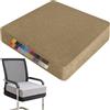 Generic Cuscino per Sedile 50x50x15cm, Spesso, in Memory Foam, Antiscivolo, con Cerniera, Fodera Lavabile, per Patio, Sala da Pranzo, Divano e Panca