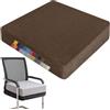 Generic Cuscini per Sedia 50x50x15cm, Spesso Cuscino per Sedile in Memory Foam, Antiscivolo con Cerniera, Fodera Lavabile, per Patio, Sala da Pranzo, Divano e Panca