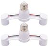 BEAHING Splitter portalampada 2 in 1, adattatore prolunga portalampada E27 da 2 pezzi per lampadine a LED, convertitore per luci multiple