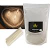 Ossidde Sabbia per Candele,Ossidde® Granuli di Cera per Candele 1kg, Granulato di Cera per Candele Fai da te - omaggio confezione in 100 stoppini per Candele