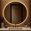 STYLE GLASS Specchio Bagno Led BALL 100cm, Specchio Rotondo da Parete con Luce Led 4000K Retroilluminato, Specchiera Bagno Made in Italy Bordo Filo Lucido Moderno (100 Ø)