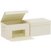 ENUMAIL Cubo di Stoccaggio in Tessuto con Manici,33x23x20cm,Grigio,2 Pezzi