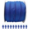 JYC CREATIVE 2 Metri di Cerniera in Nylon + 5 Cursori Automatici Maniglie in Metallo per Cucire su Vestiti, Tessuti - Cerniera a Metri 5# (3232, 2 m)