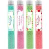 French Tendance Set di 1 alatore, tubo sale da bagno 90 g, monoï, mela, bolla gum, fragola, per adulti e bambini, rilassamento rilassante, spa a casa, cura del corpo, sale da bagno rilassante, francese Trend