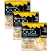 Garnier Olia Tinta Capelli, Senza Ammoniaca, Copre il 100% dei Capelli Bianchi, Formula Formula Vegana, Biondo Chiarissimo Naturale Intenso (Confezione da 3)