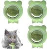 Xijobido Pallina Di Gatta Per Gatti - 3 Palline Da Muro Con Catnip,Sicuro Da Leccare E Masticare Grattafaccia | Gioco Interattivo Interno Ed Esterno Per Arricchimento