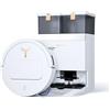 ECOVACS DEEBOT T50 PRO OMNI Gen3 Robot Aspirapolvere Lavapavimenti, spazzola laterale e mocio a estensione, 25.000 Pa, AIVI 3D 3.0, detergente automatico, lavaggio a 75 °C, asciugatura, 81 mm, Bianco