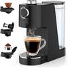 Umisu Macchina da Caffè Espresso 3 in 1, 20 bar, Caffettiera Multi-Capsule, Compatibile con NES Original/DG/Caffè Macinato, 7 Livelli di Volume e Temperatura Regolabile, per Casa e Ufficio (Nero)