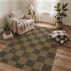 GENIMO Tappeto Interno Esterno Effetto Sisal Minimalista, Tessitura Piatta Lavabile Antiscivolo Resistente alle Intemperie, Iuta per Balcone Terrazza Soggiorno Cucina 120x170 cm