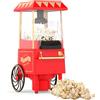 LIFEZEAL Macchina Popcorn con Carrello ad Aria Calda 1200W, Macchinetta Popcorn Elettrica con Misurino da 67 ml per Chicchi di Mais, Senza Olio, Pronta in 2 Minuti, per Case e Party (Stile Retrò)