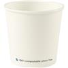 Biovely - [200ml/7oz - 50 pezzi] Bicchieri WATER BASED biodegradabili compostabili ecologici in cartoncino bianco - usa e getta, resistenti e riciclabili, ideali per feste, catering, eventi