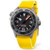 Undone AQUADEEP SIGNAL Automatico Titanio Silicone Nero Giallo Zaffiro Orologio Uomo