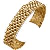 ROUHO Cinturino Orologio Acciaio Inossidabile Bracciale Metallo Ricambio Jubilee Stile Maglie 13mm 17mm 20mm 21mm per Rolex Oyster Perpetual Datejust - D'oro 13mm