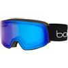 BOLLE' Maschera NEVADA SMALL Black Corp Matte - Phantom+ Blue Semi-Polarized Photochromic Cat 1 to 3 Sci