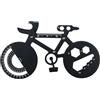 TQUXNGA Strumento multiuso in acciaio inox per bicicletta, con apribottiglie, struttura in metallo, perfetto per attività all'aria aperta, trasportabile