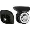 NIULIniuli Ruote per valigie, Ruota girevole a 360 gradi for bagagli, ruota silenziosa, sostituzione, riparazione, parti, spinner (W244#)