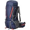 WAJJWI Zaini da trekking for esterni 80 litri Zaino uomo impermeabile for donna Borsa arrampicata for campeggio Per Sport(Dark-blue)
