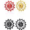VIRELLO Puleggia con cuscinetto in ceramica, lega di alluminio CNC, ruota posteriore deragliatore 12T/14Tfor8-11velocità, peso leggero Si3N4LowAttrito