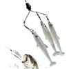 Generico Esche Da Pesca Bass | Swimbait Morbido Riutilizzabile Multiuso Flessibile,Esche da Bass Realistiche con Coda a T | Per Acque Profonde Barca Surf Stagno Fiume Lago Trota Crappie Luccio