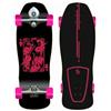 Glutier Surfskate Complete with Buri Surf Skateboard Trucks - Dark Panther Pink Well 9.625x29.75