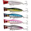 Exogio Professionale Esche di Pesca per Superficie, 5 Pezzi, Pose Popper, Pesca Mare 12.5cm e 40 Grammi, Esche galleggianti Artificiali per Pesca in Acqua e Salata