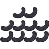 Ysyqkn 10 Pezzi di Cuscinetti per Manubri, Supporto da Pavimento, Smorzatori di Rumore, Protezioni per Rack, Accessorio Robusto per Maggiore E, Style a