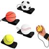 SHSHbuy 4 Pezzi Palla Di Ritorno Del Polso,Ø 6cm Palla da Polso con Rimbalzo, Palline da Polso per Sport,Pallina con Elastico da Polso per Bambin Adulti Anziani Esercizio