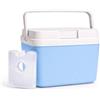 TK Gruppe Timo Klingler Borsa frigo da 15 litri con accumulatore di freddo mobile/elemento refrigerante per un raffreddamento extra lungo - borsa termica/thermobox, colore blu