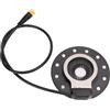 equlup Sensore di assistenza per bici elettrica, Sensore di assistenza per bici elettrica Ad alta sensibilità 12 magneti Sensore Dual Hall destro Elettrico per accessori per pedali bici (piccolo buco)