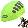 Generic Copricasco da equitazione - Alta visibilità, riflettente, impermeabile, per bici, casco da ciclismo, traspirante, antipioggia, copricapo antistrappo per prevenire, pioggia e polvere