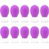 Fahoujs Set di coppettazione in vetro Tazze di coppettazione in silicone per massaggio a vuoto Ventosa per corpo Viso Gamba Braccio Spalla posteriore