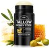 BAOXIAOBEN Tallow Honey Stick con 100% erba-fed e miele grezzo, balsamo idratante naturale per pelli secche e sensibili, burro di karitè, cura per viso e corpo, 75 g
